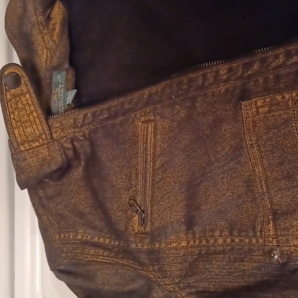 Ralph Lauren Metallic Glaze Black Denim Jacket - Picture 11 of 11